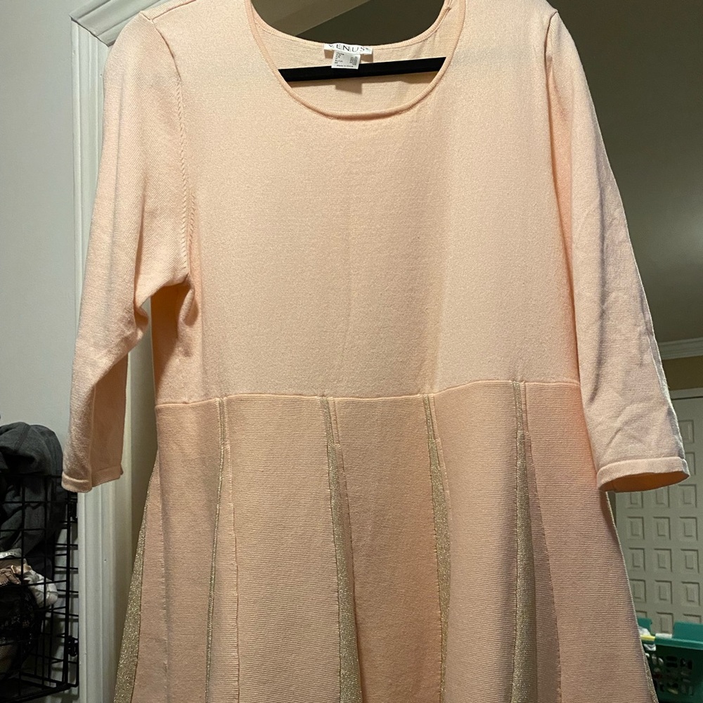 Venus Sweater Dress. Pink